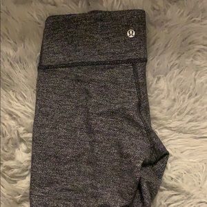 Size 4 grey and black lululemon leggings